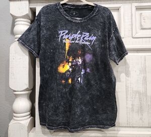 Purple Rain Graphic Tee - Black